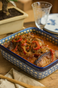 ugnsbakad fisk med paprika