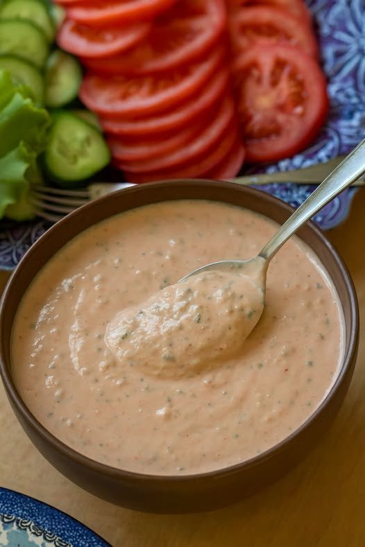 Krämig hamburgerdressing