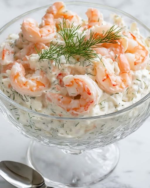 Krämig räkröra med dill