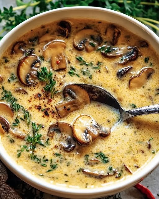 Krämig Svampsoppa