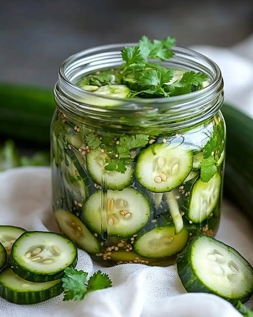 Asiatisk inlagd gurka