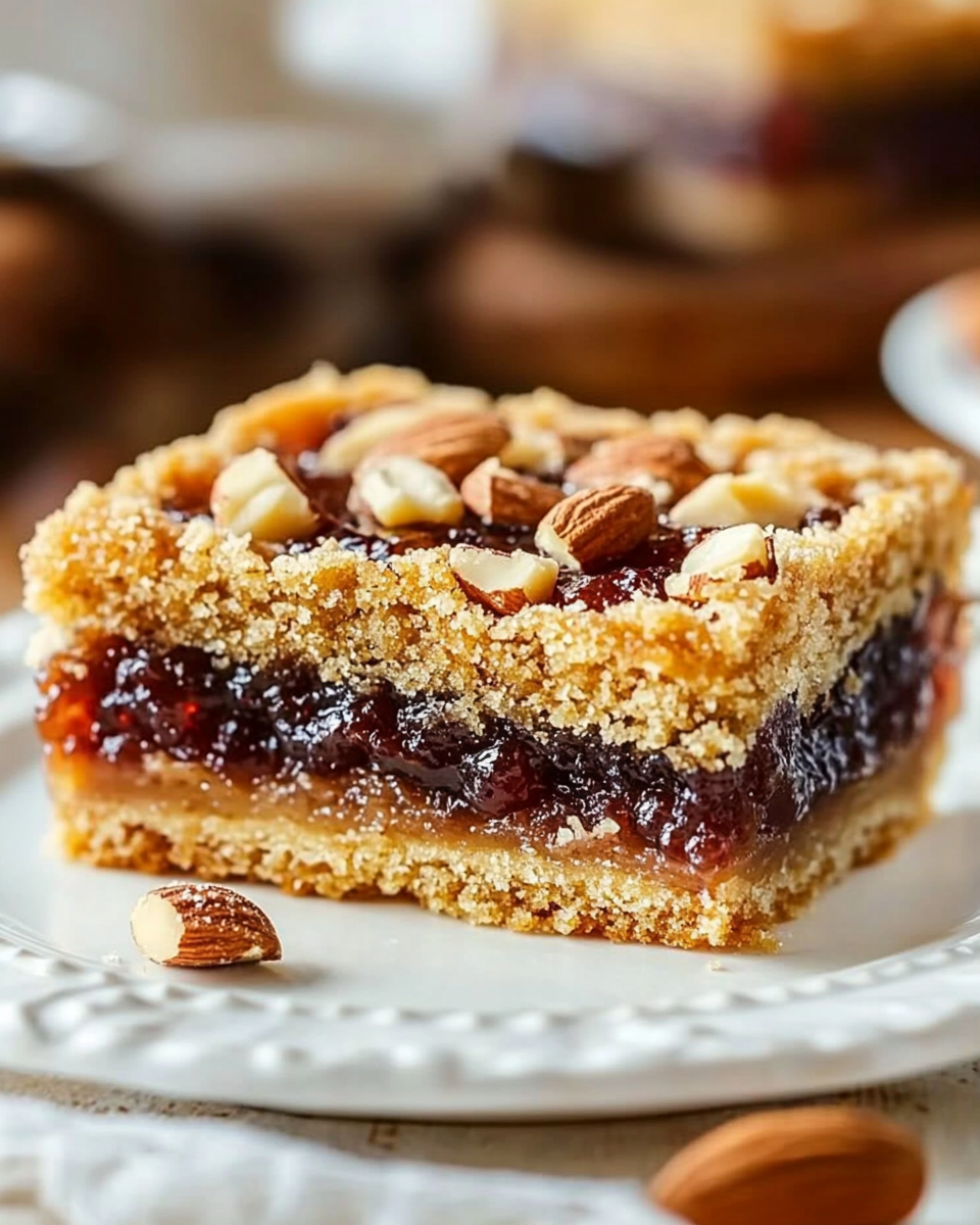 Plommonrutor med valnötter