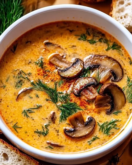 Krämig svampsoppa